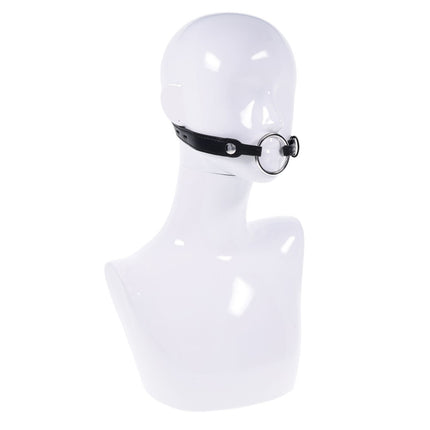 EDGE Interchangeable Ring Gag - Black on white manakin