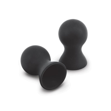 Size Up Silicone Nipple Suckers Black - Set of 2