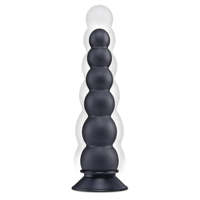 Size Up 7 Inch Ripple Inflatable Butt Plug - Black
