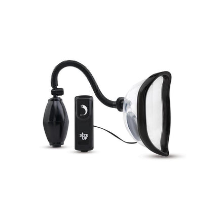 Size Up Vibrating Pussy Pump - Clear