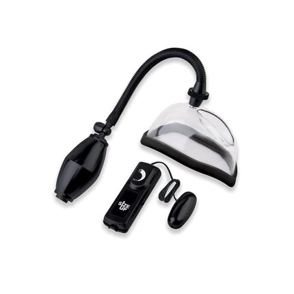 Size Up Vibrating Pussy Pump - Clear