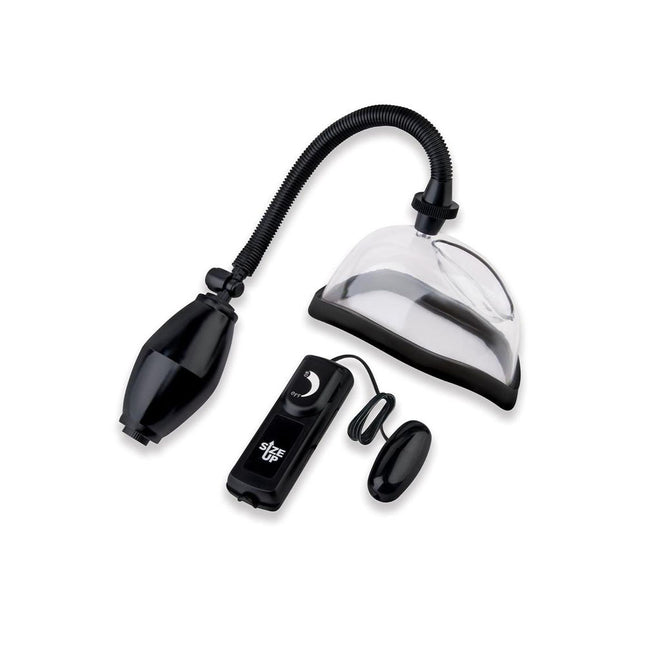 Size Up Vibrating Pussy Pump - Clear