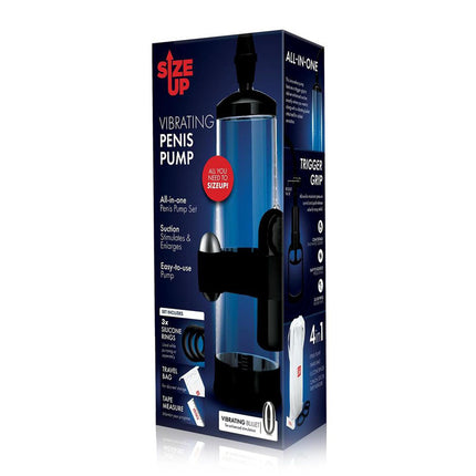 Size Up Vibrating Trigger Penis Pump-