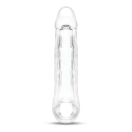 Size Up 2 Inch See-Thru Penis Extender with Ball Loop - Clear