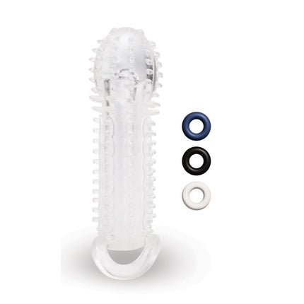 Size Up 1.5 Inch See-Thru Stretch Penis Extender - Clear