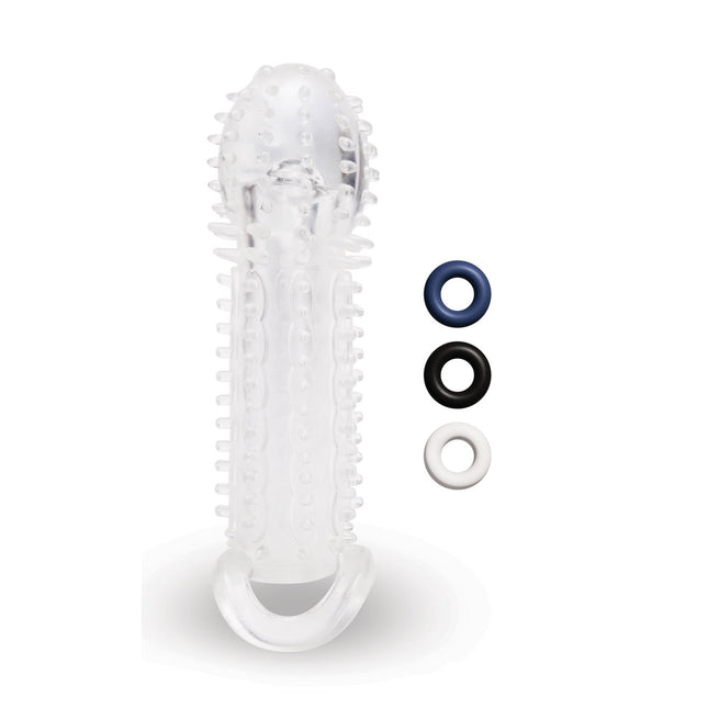 Size Up 1.5 Inch See-Thru Stretch Penis Extender - Clear