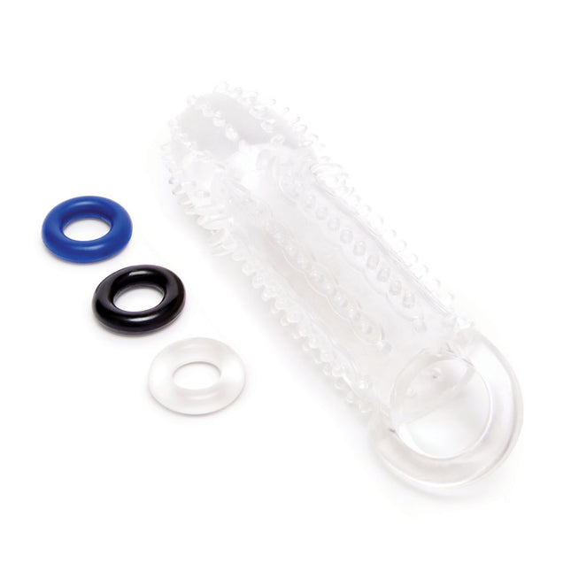Size Up 1.5 Inch See-Thru Stretch Penis Extender - Clear