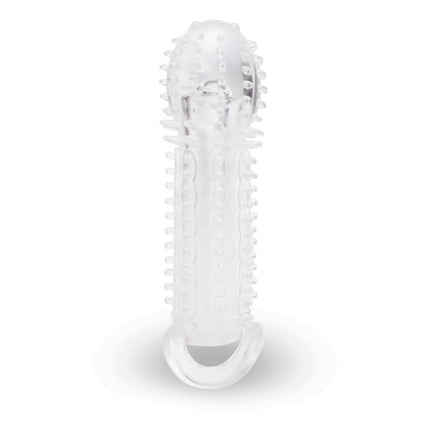 Size Up 1.5 Inch See-Thru Stretch Penis Extender - Clear