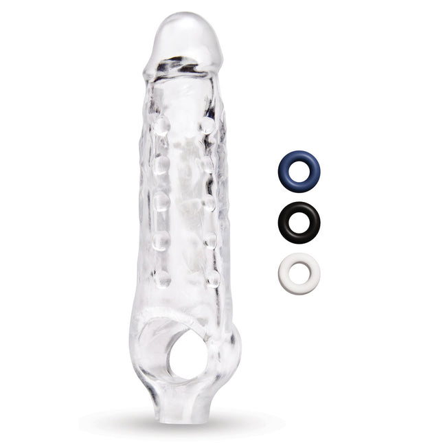 Size Up 1 Inch See-Thru Stretch Clear Penis Extender