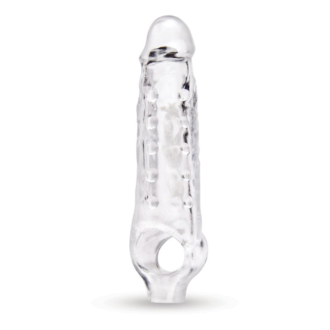 Size Up 1 Inch See-Thru Stretch Clear Penis Extender