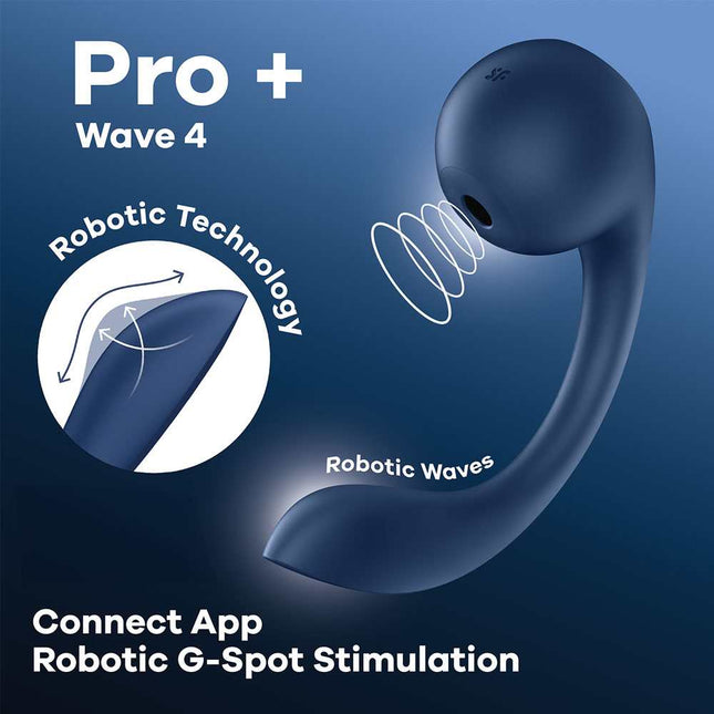 Satisfyer Pro+ Wave 4 Vibrator with Air Pulse Stimulation App Control