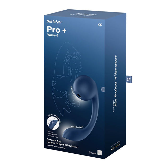 Satisfyer Pro+ Wave 4 Vibrator with Air Pulse Stimulation Box