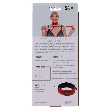 Sex & Mischief Amor Collar and Leash Features on Box