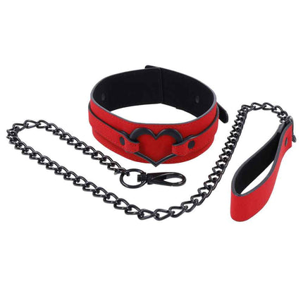 Sex & Mischief Amor Collar and Leash with Heart Shape