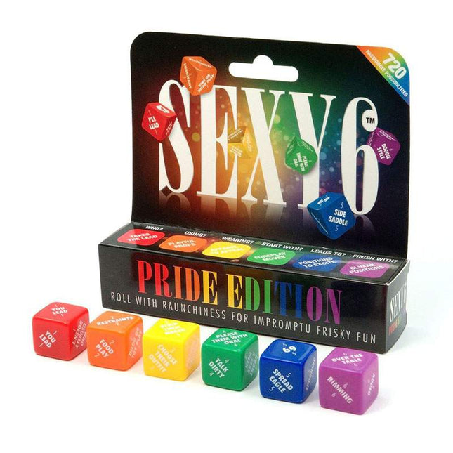 Sexy 6 - Pride Edition Couples Dice Game Side View