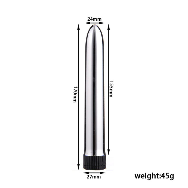 Silver 10 Speed Classic Bullet Vibrator 7 Inch Size Chart