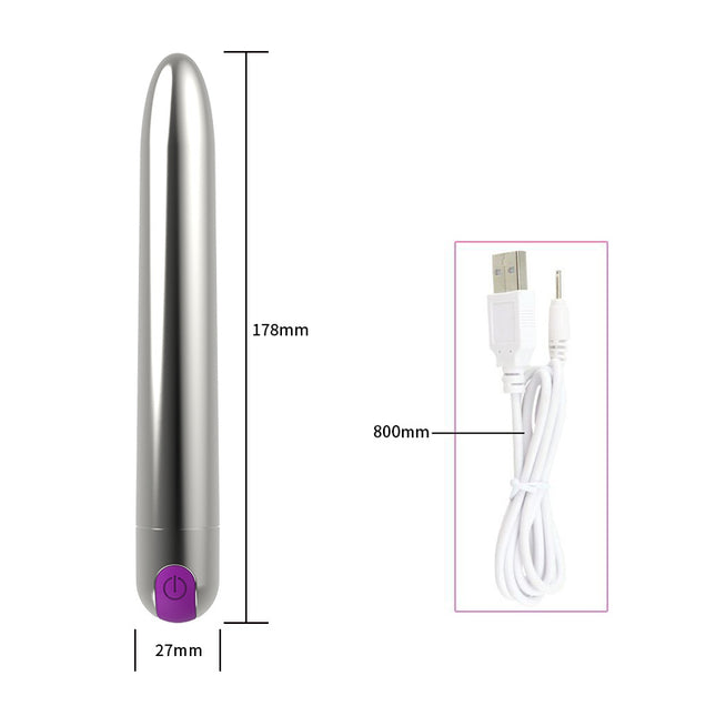 10 Speed Long Classic Bullet Vibrator Size Chart