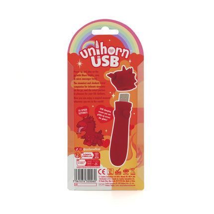Unihorn USB Blaze Diablo Red Bullet Vibrator
