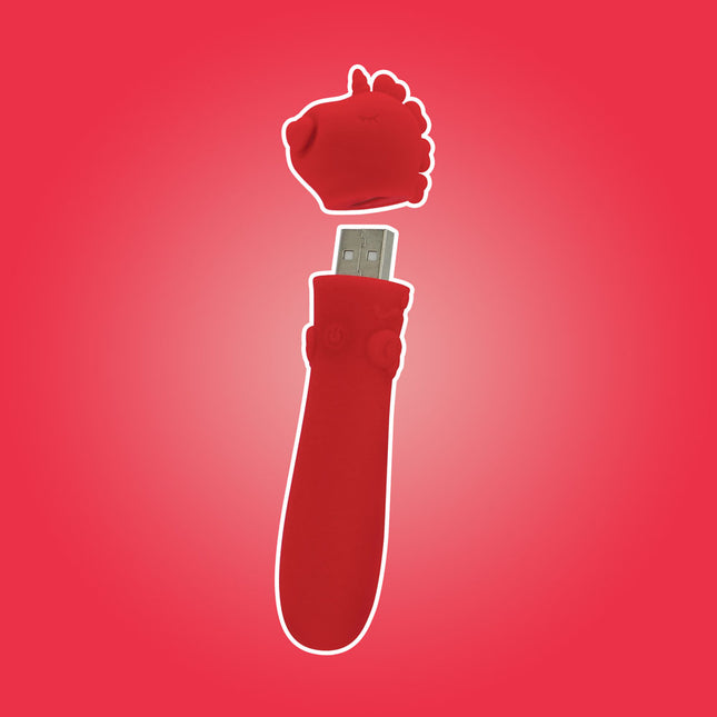Unihorn USB Cupid's Beau Red Bullet Vibrator