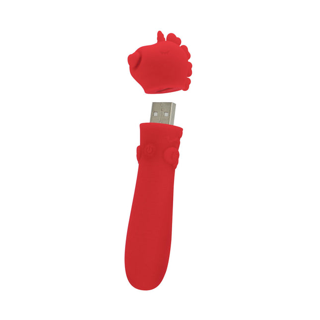 Unihorn USB Cupid's Beau Red Bullet Vibrator