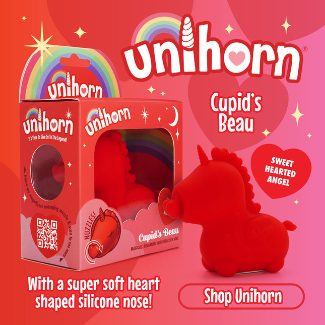 Unihorn Cupid's Beau Red Heart Nosed Stimulator