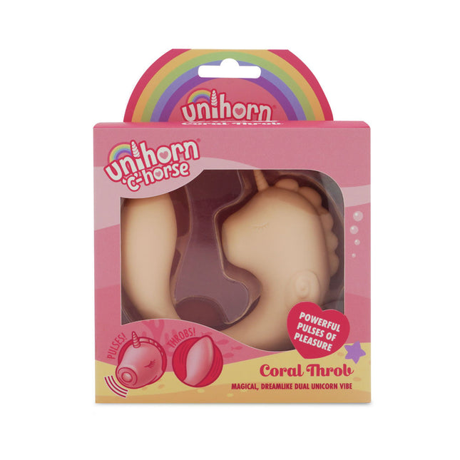 Unihorn C Horse Coral Throb Dual Unicorn Vibrator