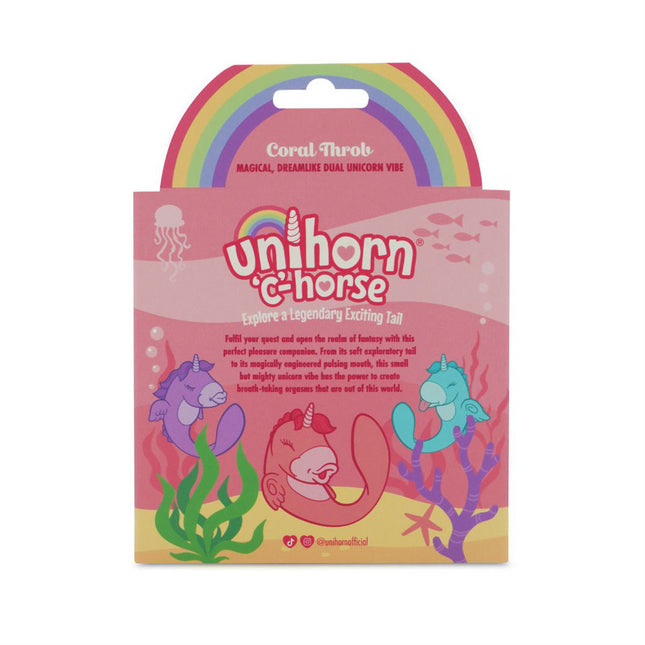 Unihorn C Horse Coral Throb Dual Unicorn Vibrator