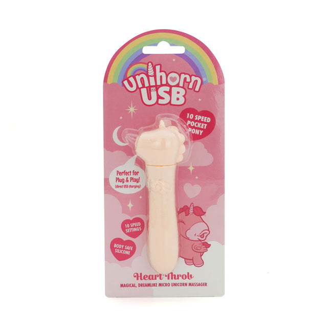 Unihorn Heart Throb Coral Vibrating Bullet Vibrator