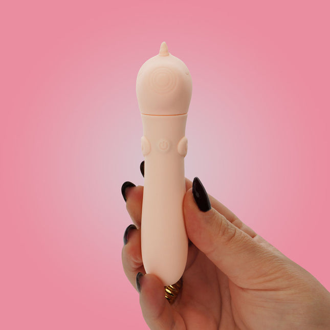 Unihorn Heart Throb Coral Vibrating Bullet Vibrator