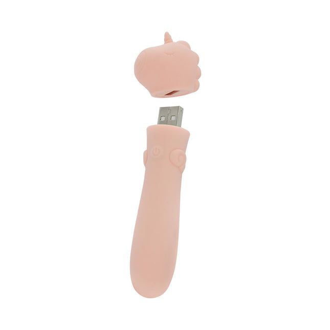 Unihorn Heart Throb Coral Vibrating Bullet Vibrator