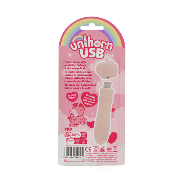 Unihorn Heart Throb Coral Vibrating Bullet Vibrator