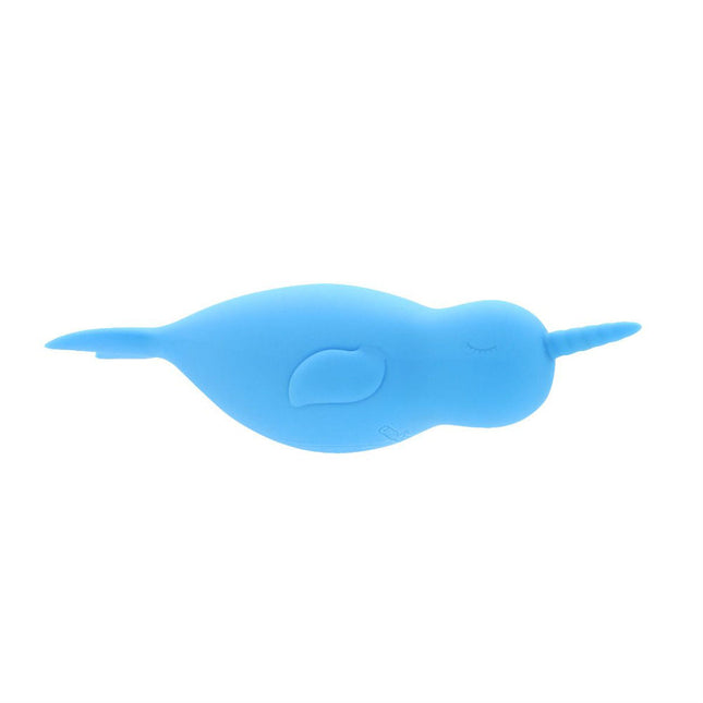 Unihorn of the Sea - Neigh Mo - The Narwhal - Blue Dual Motor Vibrator