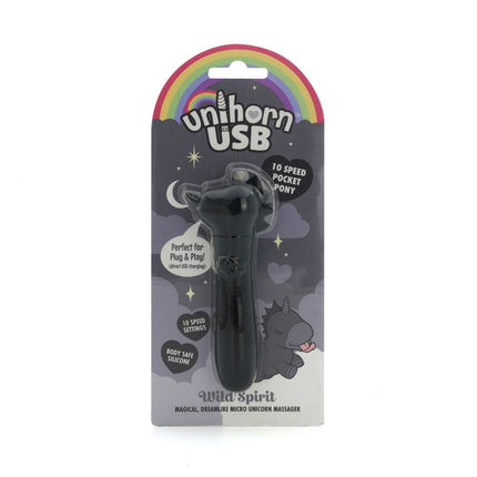 Unihorn USB Wild Spirit - Black Bullet Vibrator