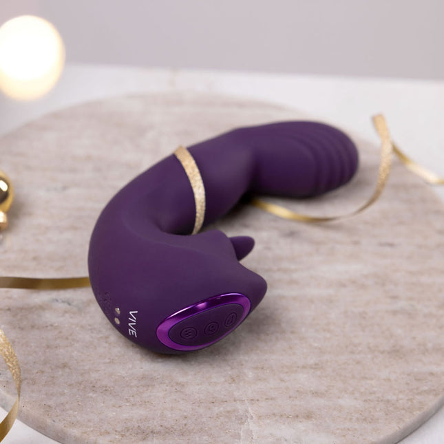 VIVE Yumi Purple Tongue Vibrator Side