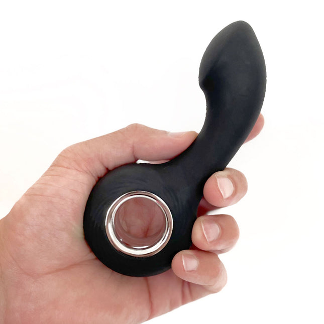 VERS Rechargeable Silicone P-Spot Vibe - Black Prostate Massager