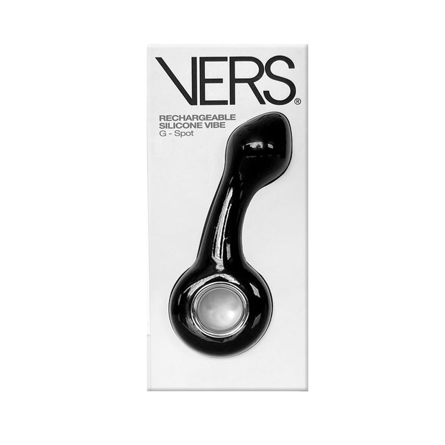 VERS Rechargeable Silicone G Spot Vibrator - Black