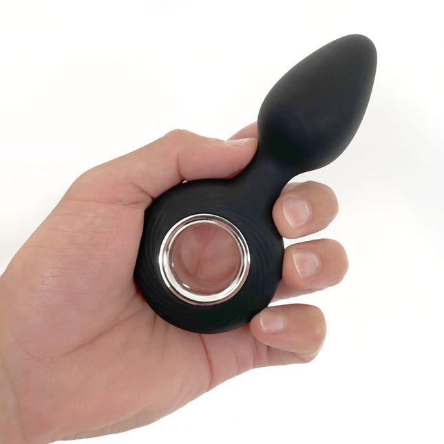VERS Rechargeable Silicone Vibe Black Vibrating Butt Plug