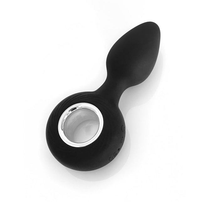 VERS Rechargeable Silicone Vibe Black Vibrating Butt Plug