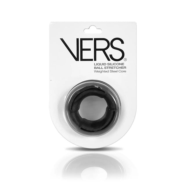 VERS Liquid Silicone Weighted Steel Core Ball Stretcher - Black
