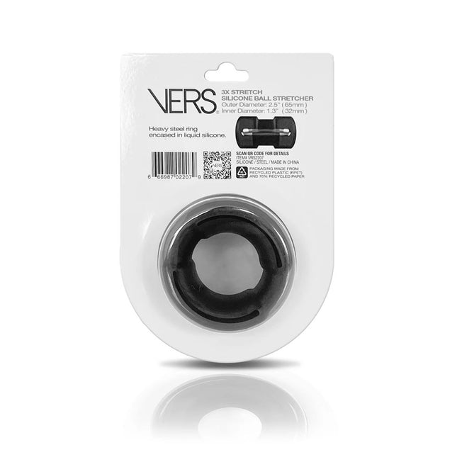 VERS Liquid Silicone Weighted Steel Core Ball Stretcher - Black