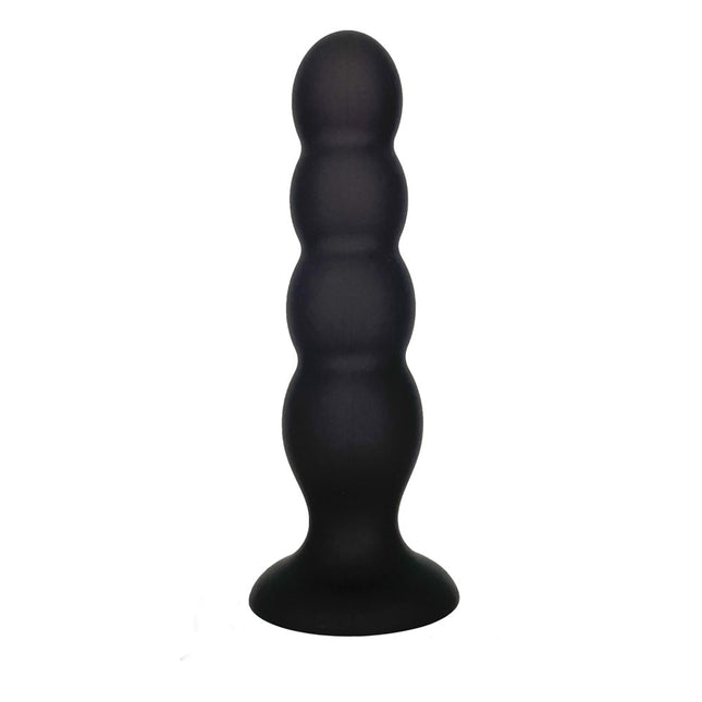 VERS Liquid Silicone Suction Plug Steel Motion Balls - Black