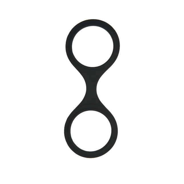 WhipSmart Silicone Black Wrist & Ankle Cuffs with Bonus Eye Mask