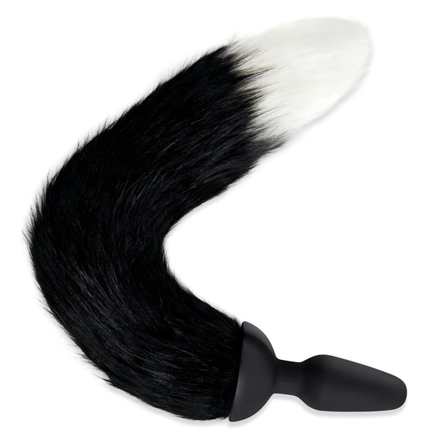 WhipSmart Furry Tales Silicone Foxtail Rechargeable Butt Plug Side View