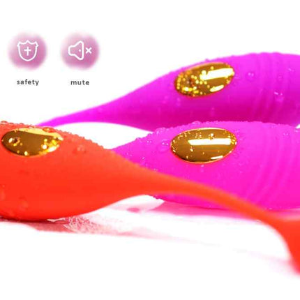 Waterproof, soft and silent dual motor egg vibrators