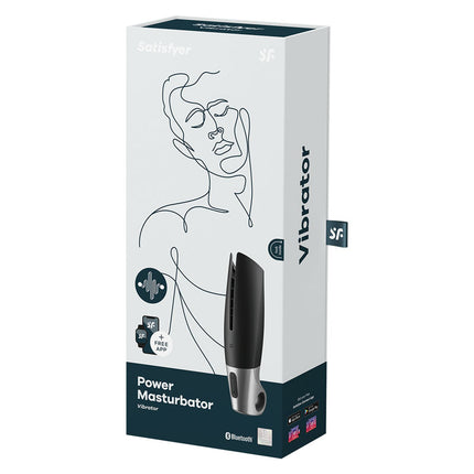 White Case of Satisfyer Power App Controlled Vibrating Masturbator