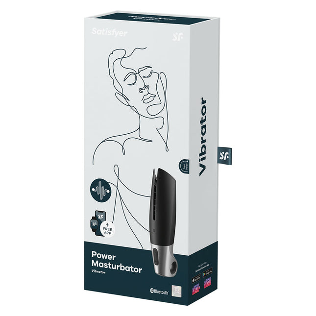 White Case of Satisfyer Power App Controlled Vibrating Masturbator