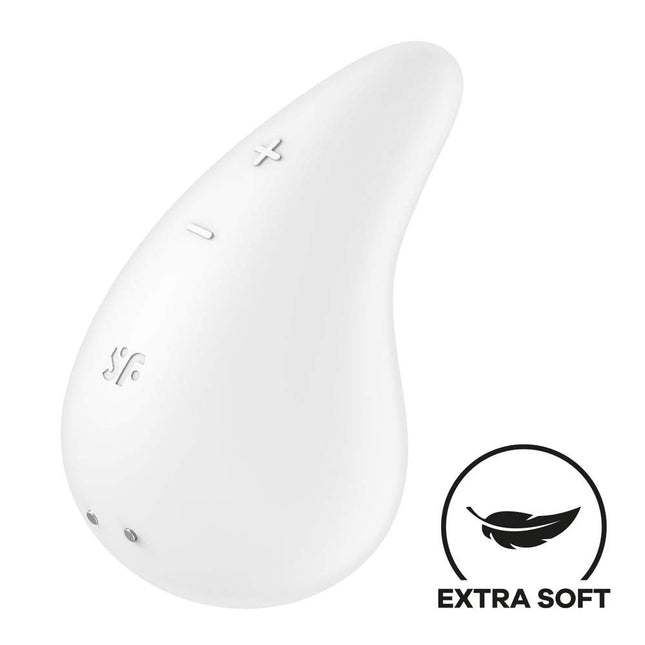 White Dew Drop Vibrator Extra Soft