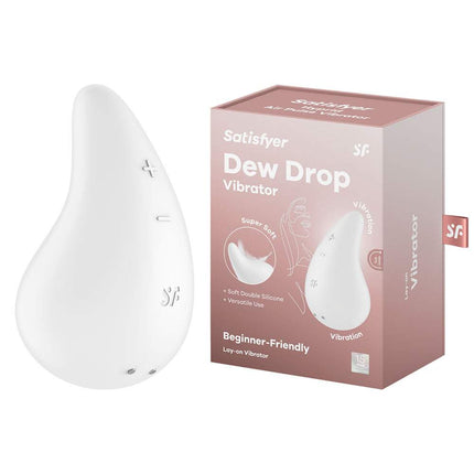 White Dew Drop Vibrator with Box