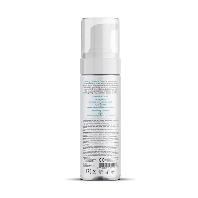 Wicked Simply Foam & Fresh Antibacterial Foaming Toy Cleaner 207ml Ingredients on Bottle