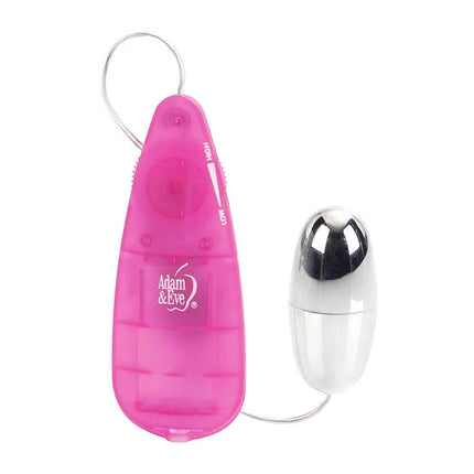Adam & Eve VIBRATING SILVER BULLET 2.0 with Pink Remote